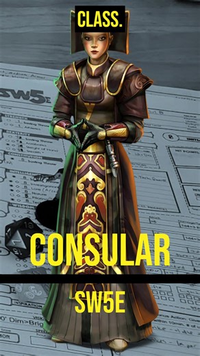 The SW5e Consular class! In this next installment of a beginner's guide to Star Wars 5e (SW5e) I take a look at the the force caster class that lets you be a Jedi or Sith or something in between! If you like to have a ranged caster that can still pull out a lightsaber and get into the mix, this might be the one for you. #StarWars #starwars5e #SW5e #TTRPG