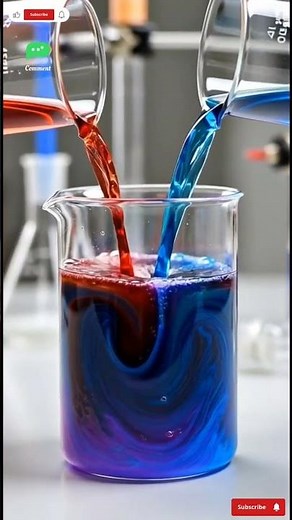 Reaction between Hydrochloric Acid and Sodium Hydroxide using a universal indicator.🧪