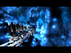 (POV Front Seat) Intergalactic High-Speed Spaced Themed Roller Coaster!