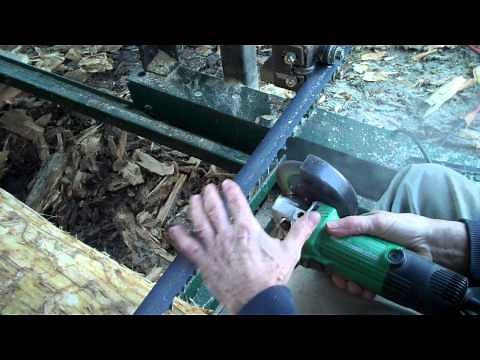 How I hand sharpen a bandsaw mill blade