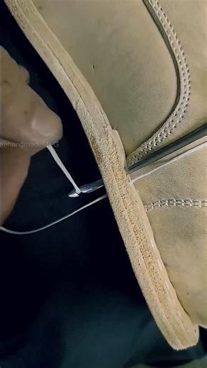 194K views · 1.5K reactions | Needle and thread work #shoemakingschool #leatherworking #chicagothingstodo #leatherworkshop #fblifestyle | Chicago School of Shoemaking | Facebook