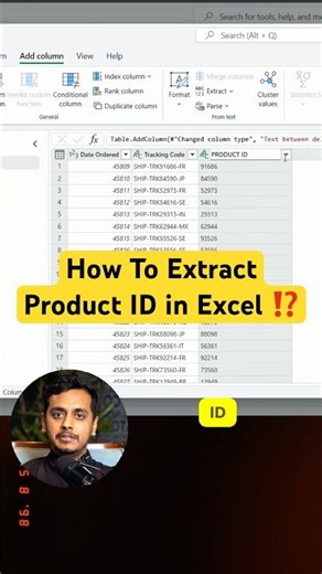 How To Extract Product ID in Excel⚡️#excel #office #spreadsheet