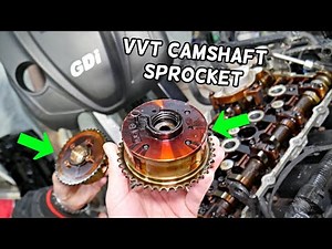 HYUNDAI SANTA FE CAMSHAFT VVT GEAR SPROCKET REPLACEMENT REMOVAL