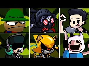 Friday Night Funkin - Disruption but everytime it's Angry 3D Bambi turn a Different Skin Mod is used