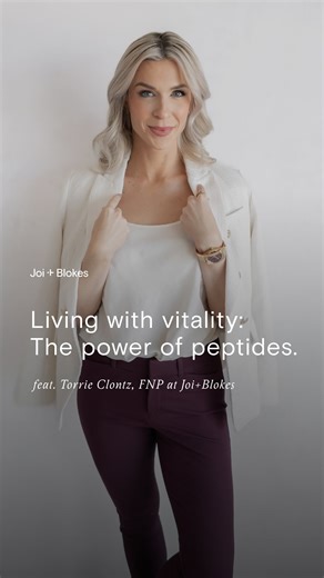 You’ve been told ‘it’s just aging’. We disagree. Get a clinician who listens. Optimal health isn’t a one-size-fits-all. This isn’t just about longevity, it’s about living with vitality right now and peptides can help support that balance. Sermorelin, for example, helps improve muscle mass, glucose metabolism AND sleep which is a necessity when it comes to cognitive function. At Joi Blokes, we do things differently. We start by listening. Then, we look deeper using advanced lab testing to uncover
