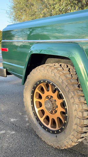 Almost done. Just a few final touches left on this stunning J20 restomod before delivery. Two-tone paint, aged-leather interior, 20’’ wheels. Wow. What a truck. #JeepJ20 #J20Restomod #JeepTruck #FullSizeJeep #VintageJeep #JeepLife #JeepNation #JeepCulture #Classic4x4 #AmericanTrucks #Restomod #CustomTruck #JeepBuild #JeepAddict #JeepLifestyle #OldJeep #JeepVibes #4x4Life #V8Power #TruckRestoration #RetroJeep #JeepLegends #IconicJeep #JeepObsessed #JeepCollectors #ClassicTruckDaily #JeepFamily #O