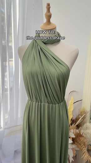 POV: You're about to master the most elegant style 👀 The Goddess Drape tutorial you asked for ✨💅 #infinitydress #tietutorial #goddessdress #howtostyle #stylingtutorial #fashiontutorial #bridesmaiddress #weddingguest #dressstyling #stylingtips #ootd #aussiefashion #fashionhack #occasionwear #fashiontok