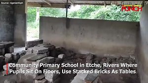 Community Primary School in Etche, Rivers Where Pupils Sit On Floors, Use Stacked Bricks As Tables. This is why we need Biafra freedom, Sit at home every Monday is the beginning of coming close to our freedom. #FreeMaziNnamdiKanuNow | Biafra Bu Nkanyi