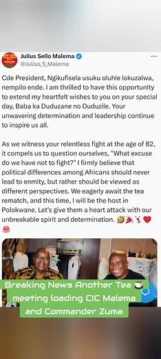 Malema vs Zuma: Another Tea Meeting Loading