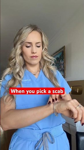 What happens when you pick a scab