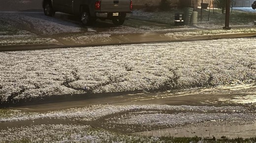 Severe storms leave a blanket of hail across parts of Central Texas