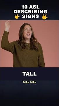 🤟 Descriptive Words in ASL