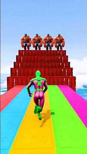 GTA 5 Epic Water Ragdolls | Spider-Man Jumps / Fails ep.14715 #shorts