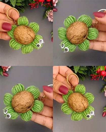Cute walnut turtle keychain (PART 2 | Amigurumi lovers