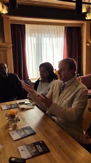 A representative of Elon Musk's SpaceX, owner of Starlink, praises the Liberian government for ease in setting up Starlink operations in Liberia. He made the comments at the roundtable on Liberia on the margins of the World Economic Forum (WEF) held in Davos, Switzerland. | Ministry of Finance and Development Planning