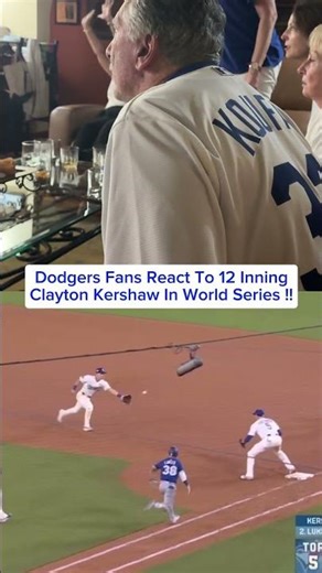 Dodgers Fans React to Clayton Kershaw World Series #claytonkershaw #worldseries #losangelesdodgers