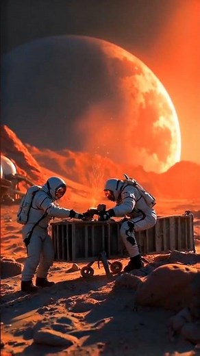 Experience Astronauts Building a Future Habitat on Mars 🌌🔧 #shorts