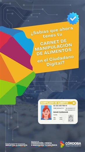 Dirección General de Control de la Industria Alimenticia | 📌 Carnet de Manipulador disponible en CIDI Ya podés acceder a tu Carnet de Manipulador de Alimentos de manera digital a través de la... | Instagram