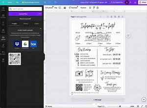 Infographic Wedding Program, Wedding Day Program, Infographic Program, Wedding Program Timeline, Canva Template | 88 - Etsy