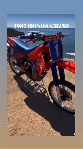 MOTOMAN (PRESERVING MX) on Instagram: "🔥MOTO MONDAY🔥 One of the best to roll of the assembly line from Honda, the 1987 Honda CR250. This beautiful example belongs to @swagy_340 Thanks for sharing, and Preserving MX History."