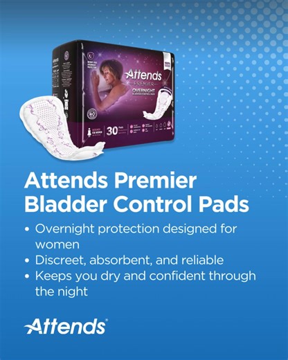 When it comes to dependable incontinence protection, comfort, and dignity should always come first. That’s why the Attends Premier Product Line was created, offering our most absorbent, reliable solutions for both day and night. From briefs and underwear to underpads and bladder control pads, each product is designed with premium comfort and protection in mind. 🌟 Find which option best fits your needs: https://ow.ly/psfk50X6f8j #AttendsCares #IncontinenceProducts #ManagingIncontinence #BladderC
