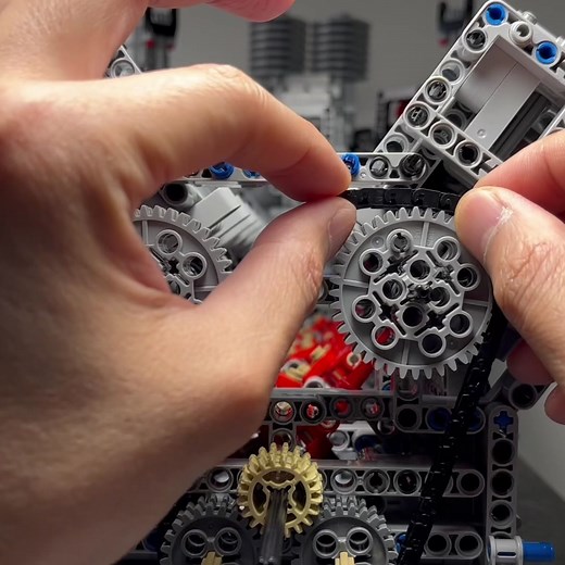 LEGO V16 Diesel Engine Model Assembly Kit