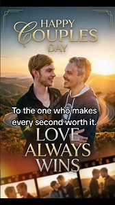 Love Always Wins: Celebrating Our Journey Together 🌈 | Happy Couples Day #Gay #gay