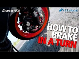 Should you brake while turning? Motorcycle riding tips