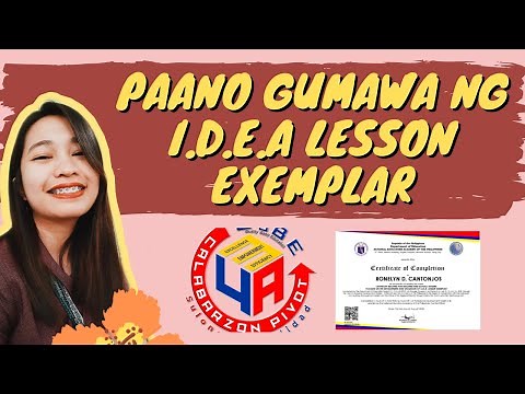 PAANO GUMAWA NG I.D.E.A LESSON EXEMPLAR