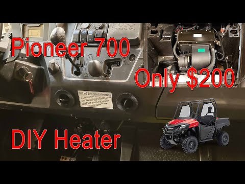 Honda Pioneer 700 DIY Cab Heater Build For Only $200