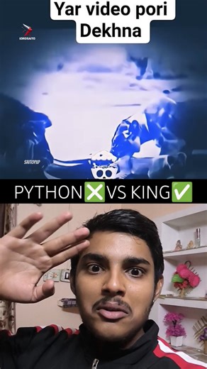PYTHON❎VS KING✅ #king #respect #dad #python #shorts #short #shortsfeed #explore #india #reaction