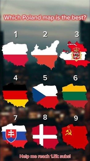 Which Poland map is the best? 🇵🇱 #fyp #poland #polska #map