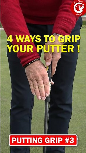4 Ways to grip your putter #shorts