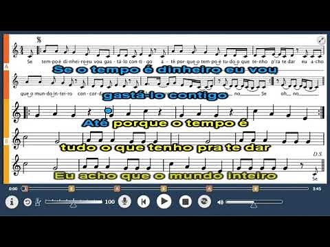 Tempo é dinheiro flauta e voz