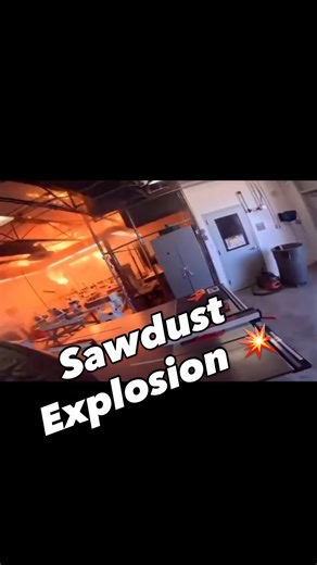 Tailboard Leadership | 🔥 Sawdust Explosion! 💥 Crazy footage of a sawdust explosion during a fire in a school wood-shop dust ventilation system. The Lower... | Instagram
