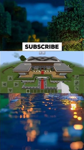 Minecraft construí una casa moderna :u #viral #shorts