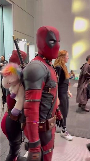 Bby DeadPool at NYCC 🤣 minitinah02 #explorepage✨ #deadpool