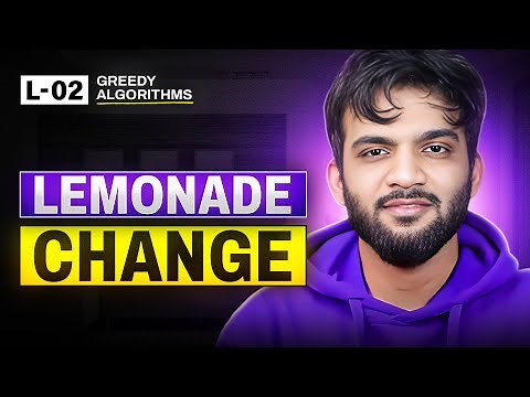 L2. Lemonade Change | Greedy Algorithm Playlist