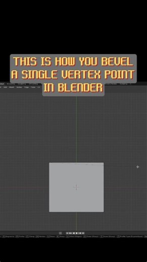 This Is How You Bevel a Single Vertex Point in Blender