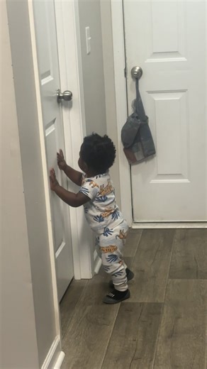 Because of curios George we have to close every door. 🤦🏾‍♀️ 🚽 #fyp #bathroom #babyboy #momsoftiktok