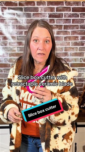 Are you tired of struggling opening those boxes. The slice retractable box cutter will assist with opening packages. @Slice, Inc #slice #boxcutter #tiktokshop #tiktokshopcreatorpicks
