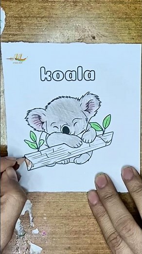 Cute Koala Drawing 🐨 Relaxing Pencil Art
