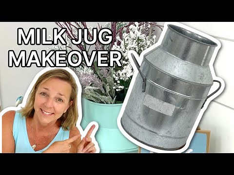 Such and EASY makeover I LOVE it! Easy Metal Milk Jug Upcycle | Garbage to Gorgeous