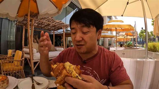 Eating a gold burger inside Dubai’s Burj Khalifa