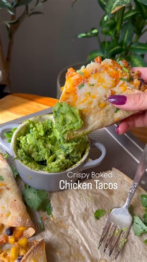 Bailey Rhatigan on Instagram: "Baked Crispy Chicken Tacos 🌮 these are a favorite from my blog. Filled to the brim with delicious flavors from salsa Verde and seasonings. A must try! ✨full recipe is linked in my profile. . Comment “taco” and I will send you the link or Google 🔎 sailor bailey crispy chicken tacos.Xoxo . . . #taco #dinner #dinnerideas #recipe #goodfood #eat #eatgood #yummyfood #yummy #food #foodporn #foodie"