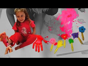 Funny finger feet paint for children | achnicoletoys