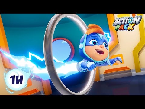 Hero Goes Through The Ringer⚡🦸‍♂Action Pack Kids Cartoons | Videos for Kids | Animation Compilation