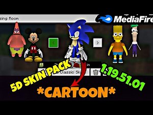 Cartoon 5D Skin Pack Download | 1.19.51.01 | MCPE |