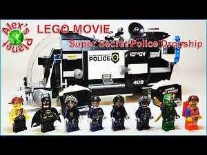 Lego Movie Super Secret Police Dropship 70815 Build Review