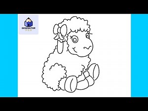 Cum Să Desenezi O OAIE Drăguță | Usor Pas cu Pas Tutorial pentru Incepatori